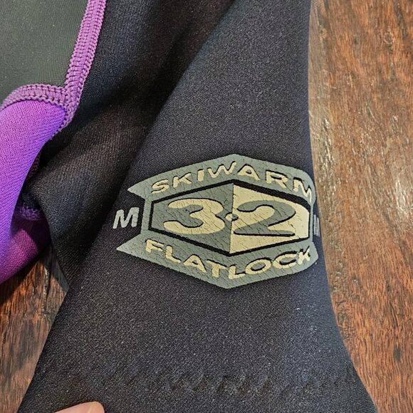 SKI WARM Wetsuit Tempest Ladies Women's Size 8 Purple Black Neoprene Shorty - Picture 3 of 8